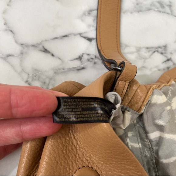 AIMEE KESTENBERG Broadway Mini Crossbody Bag Tan Pebbled Leather - Picture 13 of 16